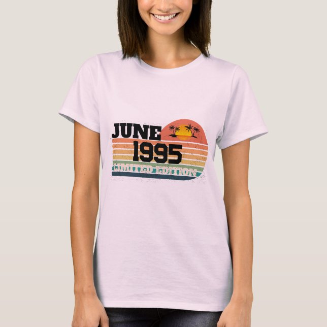 Retro juni 1995 Limited Edition 31-årsdag T Shirt (Framsida)