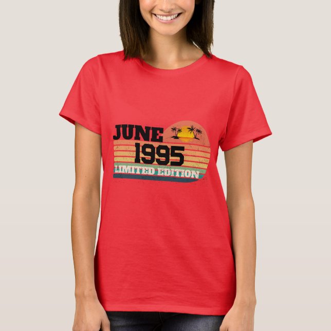 Retro juni 1995 Limited Edition 31-årsdag T Shirt (Framsida)
