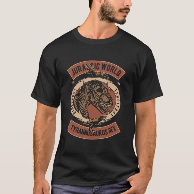 Retro Jurassic World T-Shirt (Framsida)