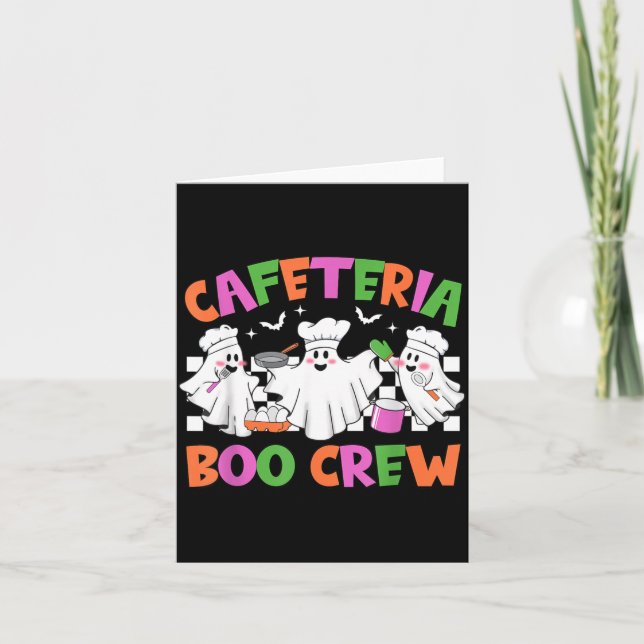 Retro Kafé Boo Crew Kaféarbetare Kort (Framsida)