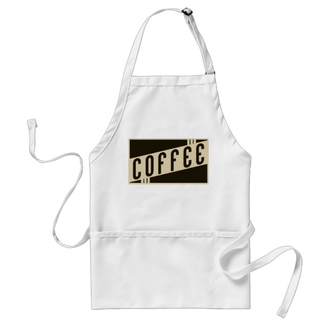 retro-kaffe förkläde (Framsidan)
