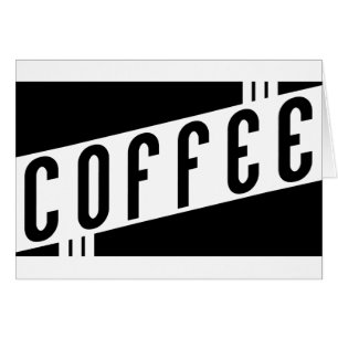 retro-kaffe hälsningskort