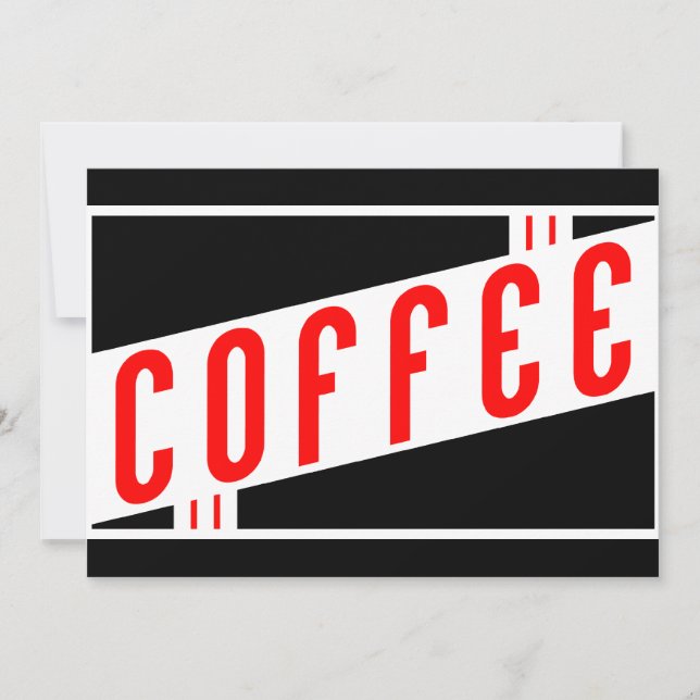 retro-kaffe inbjudningar (Framsida)