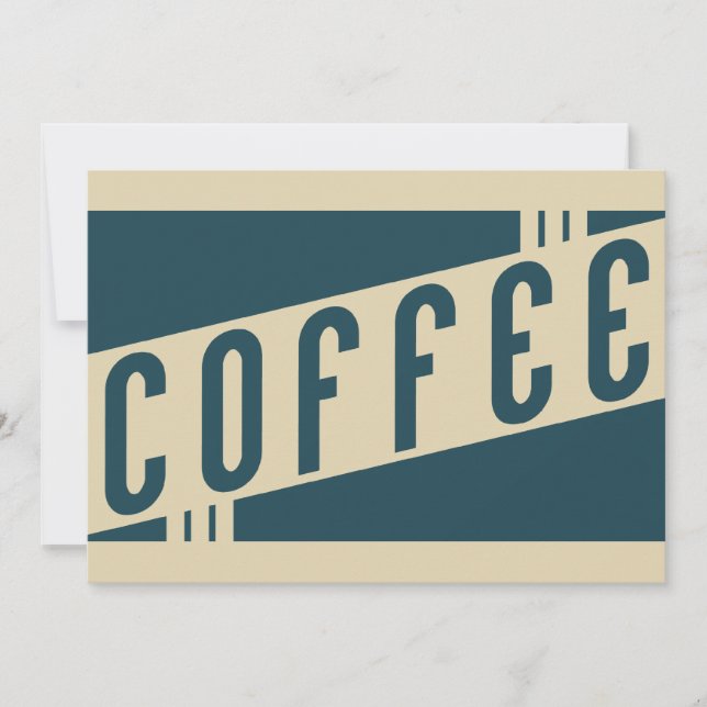 retro-kaffe inbjudningar (Framsida)