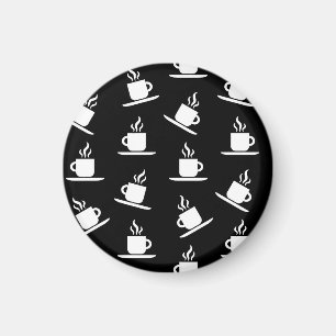 Retro Kaffe koppar Skriv ut Mönster Kaffe koppar B Magnet