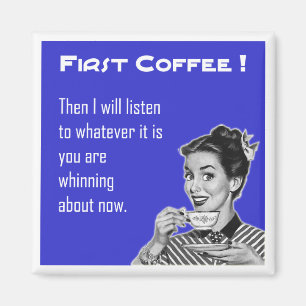Retro kaffe - magnet