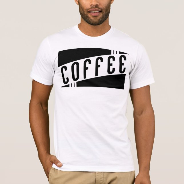 retro kaffe t shirt (Framsida)