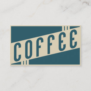 retro kaffe visitkort