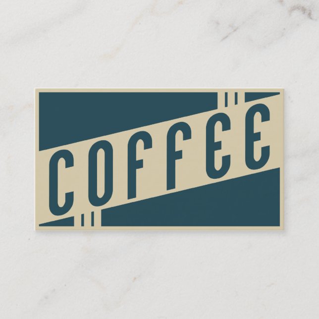 retro kaffe visitkort (Framsida)
