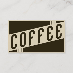 retro kaffe visitkort