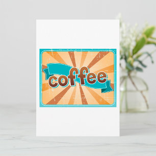 Retro-kaffedesign Inbjudningar