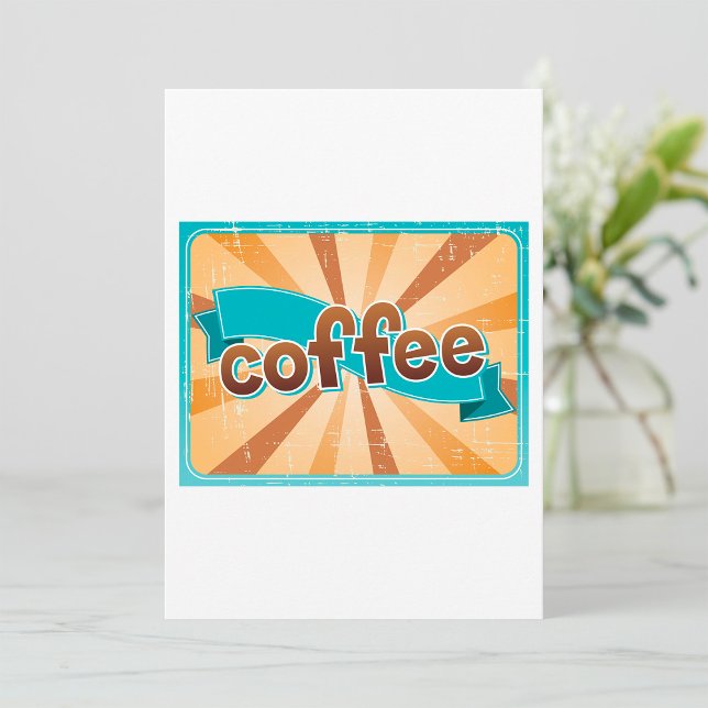 Retro-kaffedesign Inbjudningar (Skapare uppladdad)
