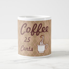 Retro Kaffekopp Present Benporslin Mugg
