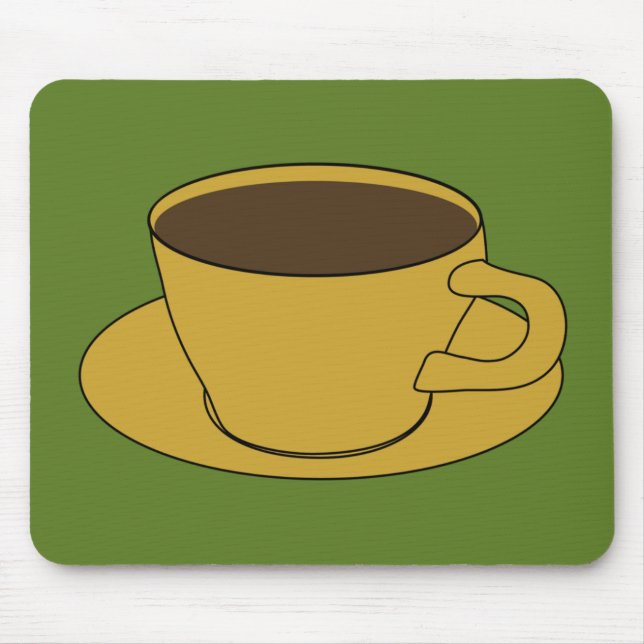 Retro kaffekoppmousepad musmatta (Framsidan)