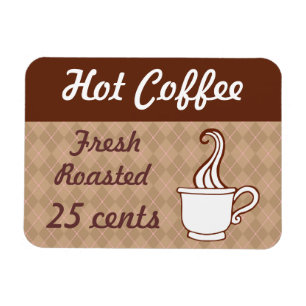 Retro kaffemagnet magnet