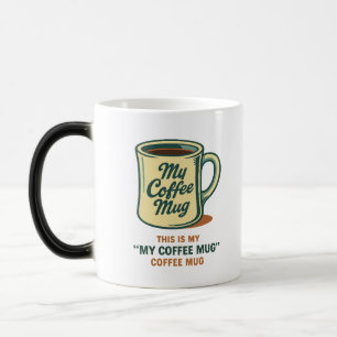 Retro kaffemugge humor design magisk mugg