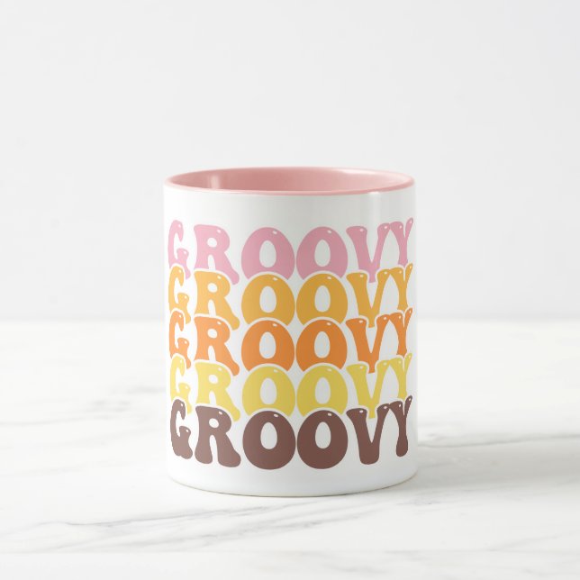 Retro Kaffemugge i Groovy-stil Mugg (Center)