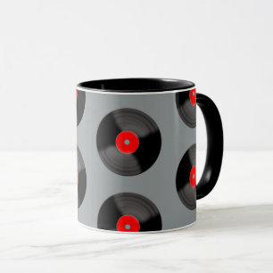 Retro- kaffemuggen med skivmotiv mugg