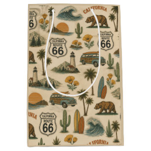 Retro Kalifornien Route 66 Strandnära Lycka