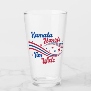 Retro Kamala Harris Tim Walz Cute Val Glaskopp