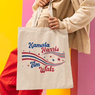 Retro Kamala Harris Tim Walz Cute Val Tygkasse