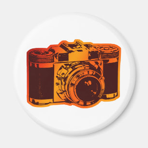 retro kamera magnet