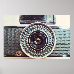 Retro kamera poster