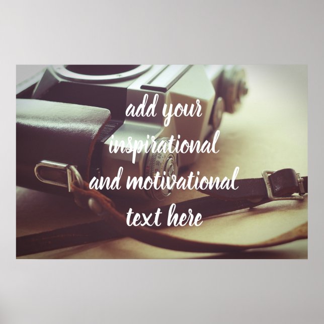 Retro-kamera Poster (Framsidan)