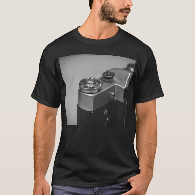 Retro-kamera T Shirt (Framsida)