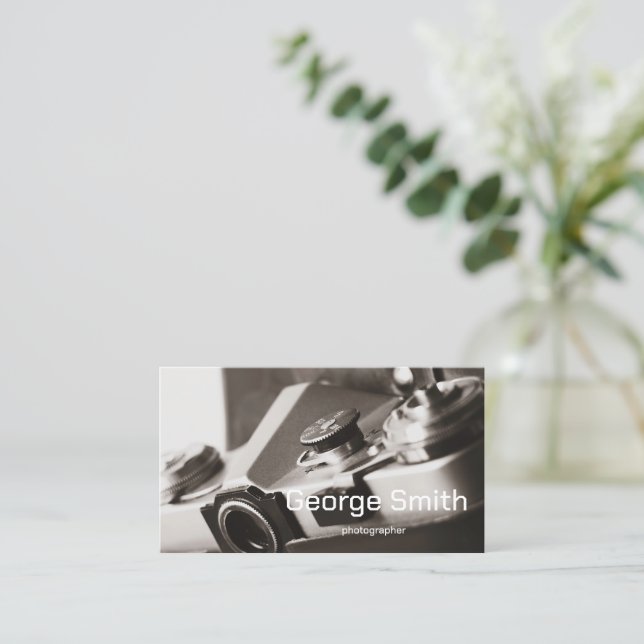 Retro-kamera Visitkort (Stående Fram)