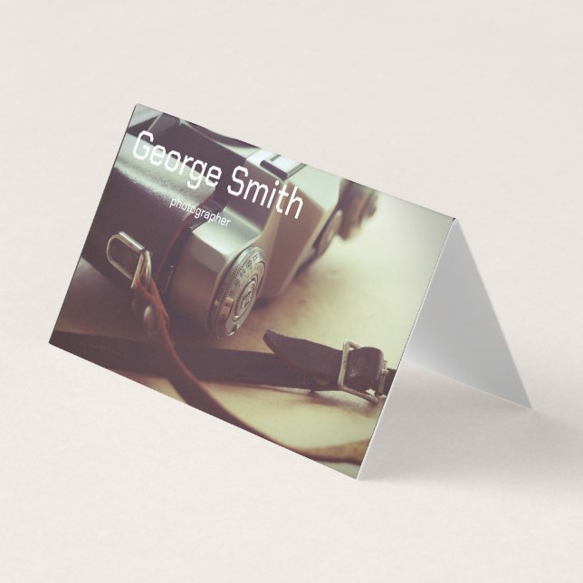 Retro-kamera Visitkort (Framsida)