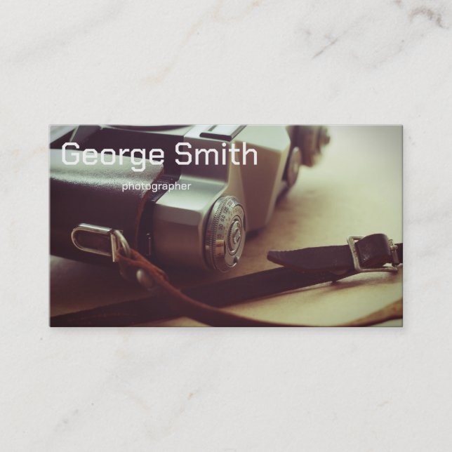 Retro-kamera Visitkort (Framsida)