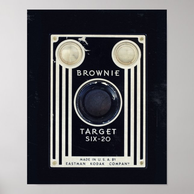 Retro kamerakodak brownie target poster (Framsidan)