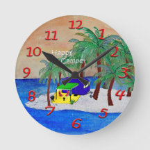 Retro-kamerans väggklocka