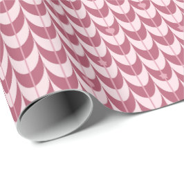 Retro Kammussla Geometriskt Mönster Presentpapper