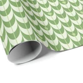 Retro Kammussla Geometriskt Mönster Presentpapper