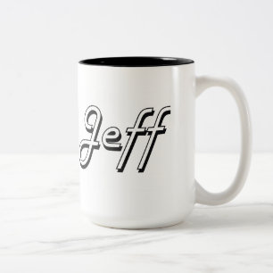 Retro känd design för Jeff klassiker Två-Tonad Mugg