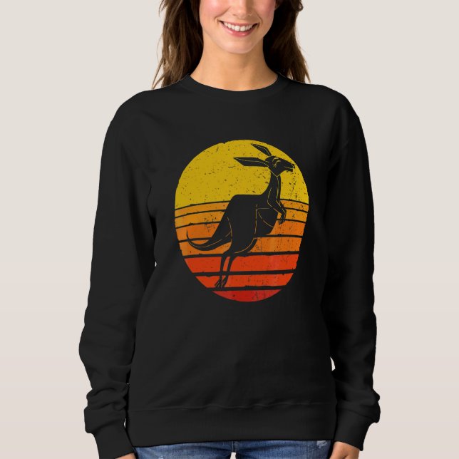 Retro Känguru T Shirt (Framsida)