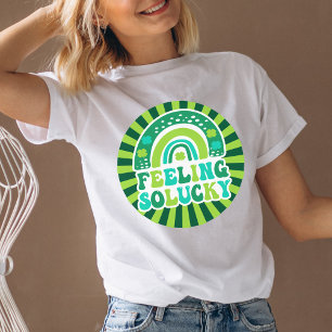 Retro Känns så tursam St. Patrick's Day T Shirt