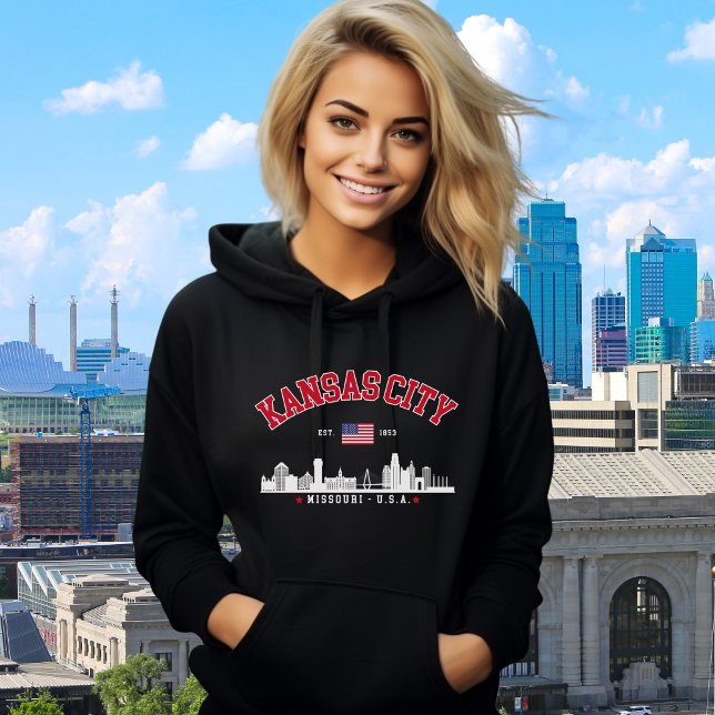 Retro Kansas City Skyline  T Shirt (Skapare uppladdad)