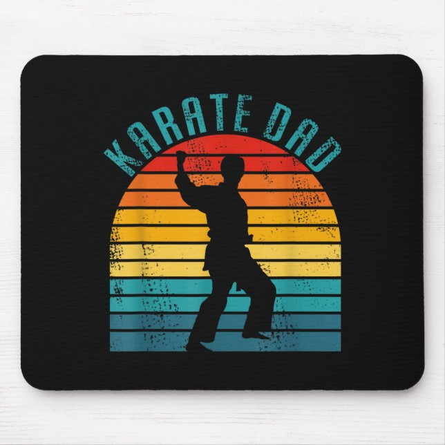 Retro Karate Pappa Kläder - Vintage Karate Pappa Musmatta (Framsidan)