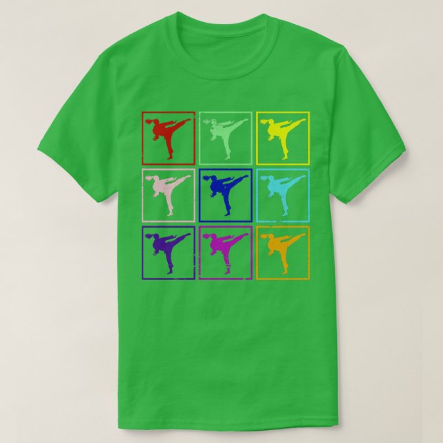 Retro Karate T Shirt (Design framsida)