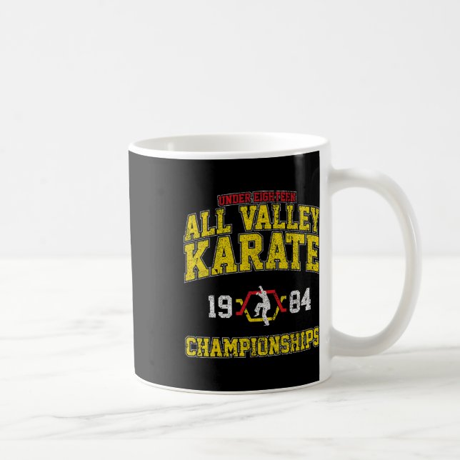 Retro Karate-Vintagen hela Valley Karate Champio Kaffemugg (Höger)