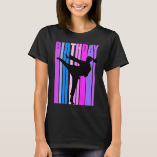 Retro Karate Womens Birthday Vintage Distress Co T Shirt