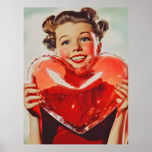 Retro Kärlek: 1950-talets hjärtglöd Poster