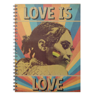 Retro Kärlek är HBTQ+ Pride Anteckningsbok