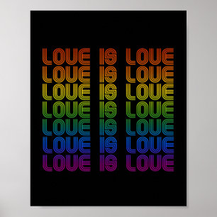 Retro Kärlek är Kärlek Poster