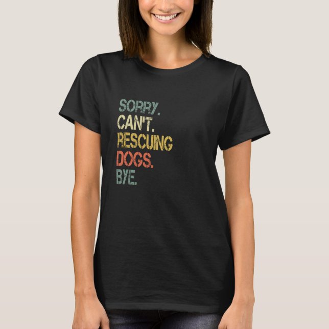 Retro Kärlek Hundar Rädding Mamma Foster Adobes fr T Shirt (Framsida)
