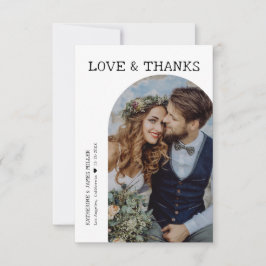 Retro Kärlek och tack White Arch Two Photo Bröllop