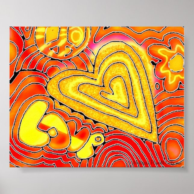 rETRO kärlek Poster (Framsidan)